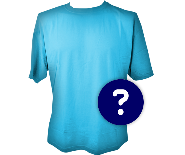 Blue T-Shirt with a question mark